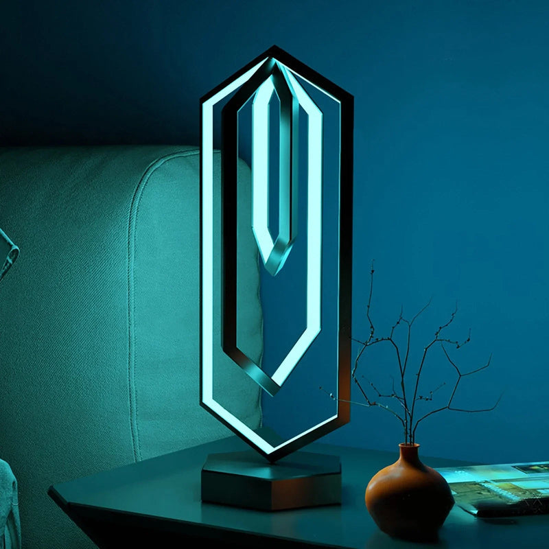 LumiHex - Moderne LED-bordlampe med touch-styring og brugerdefinerbare paneler