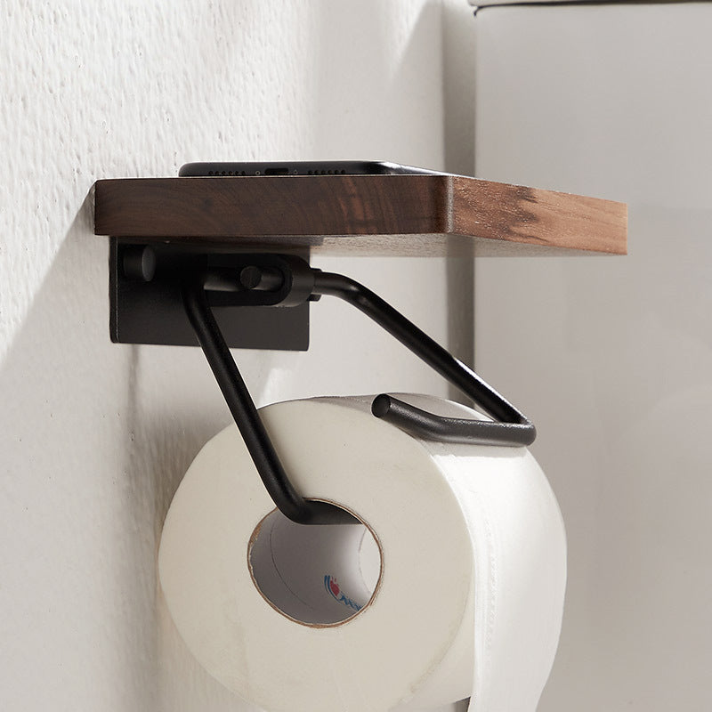 WoodGuard - Elegant toiletrulleholder i træ til dine essensielle ting