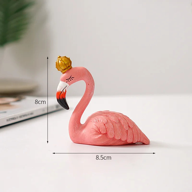 GraceFlame – Dekorativ flamingofigur med elegant positur til hjemmets accenter