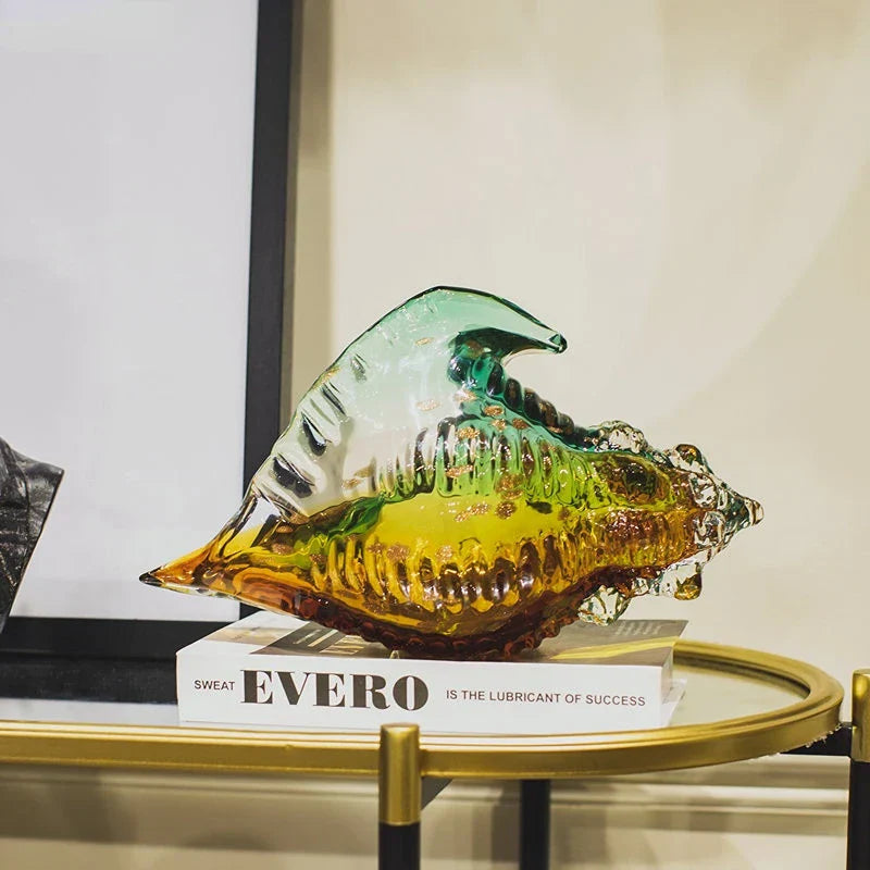 OcearaShell – Dekorativ skulptur med bløde kurver og havinspireret form