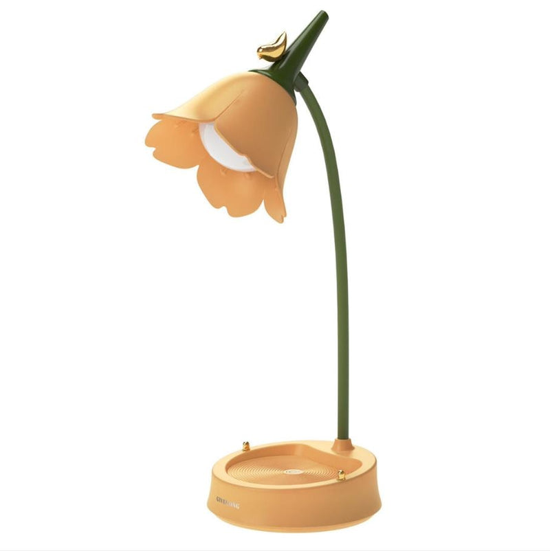 LumaPetal – Blomsterformet bordlampe med berøringsbetjening og bærbar lys i bløde pastelfarver