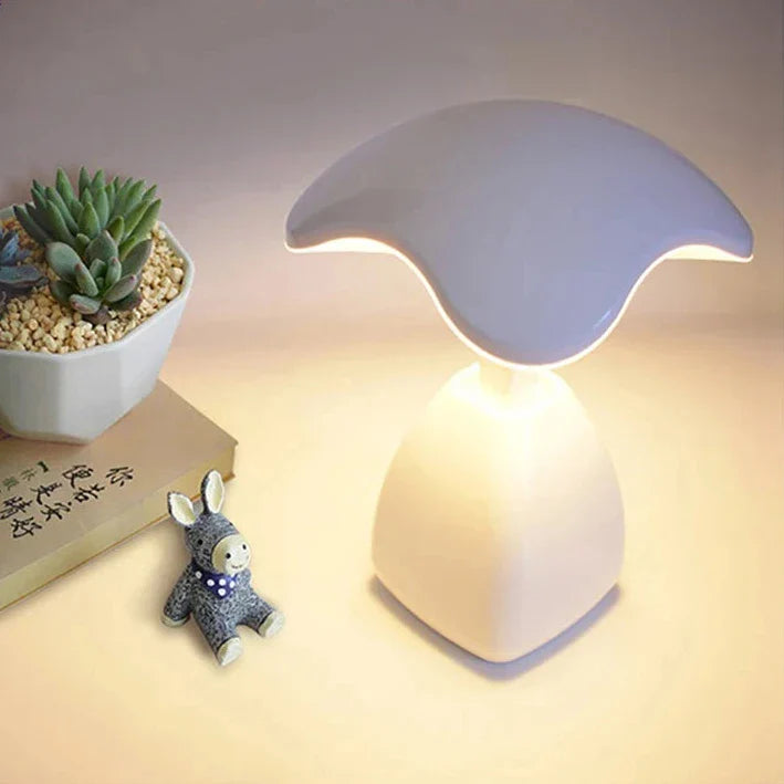 GlowMush – Moderne svampeformet lampe med berøringsdæmpning og blødt lys