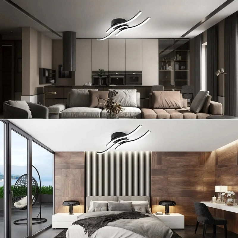 ArchiGlow – Abstrakt loftslys med skulpturelle kurver og energieffektiv belysning