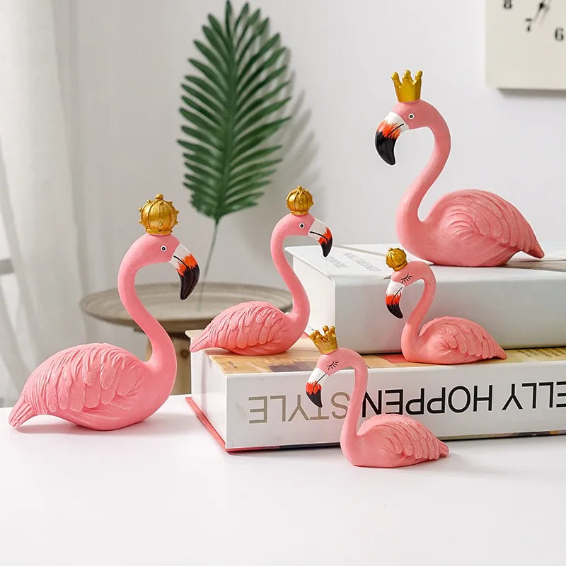 GraceFlame – Dekorativ flamingofigur med elegant positur til hjemmets accenter