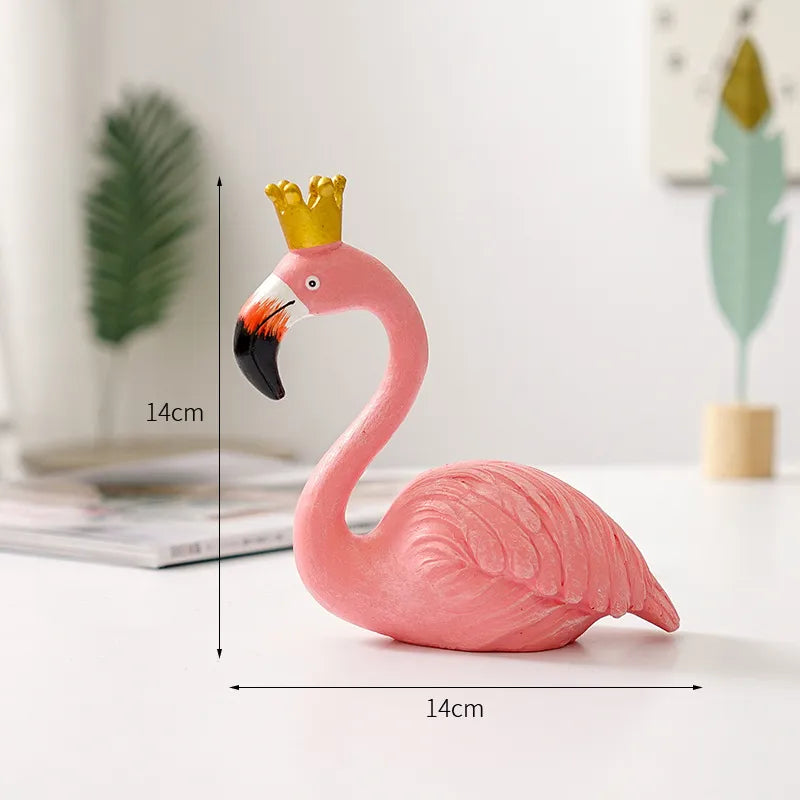 GraceFlame – Dekorativ flamingofigur med elegant positur til hjemmets accenter