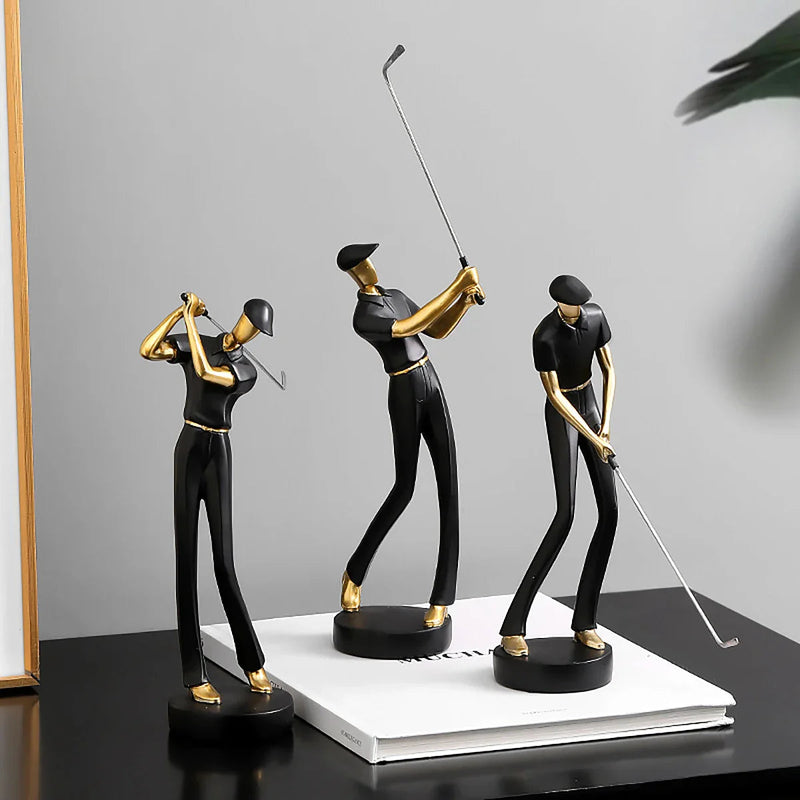 GolfCraft - Elegant Golf Positur Skulptur til Sporty Indretning