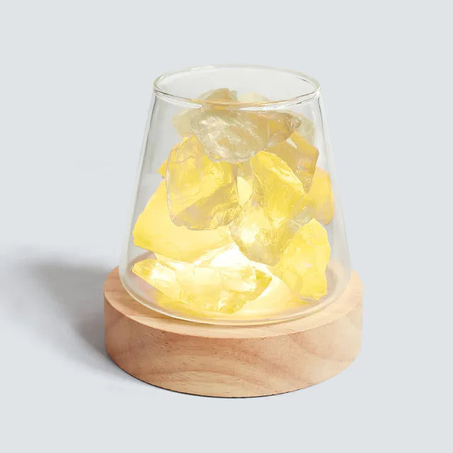 SaltAura – Himalaya salt natlampe med diffusor til æteriske olier og blødt omgivende lys