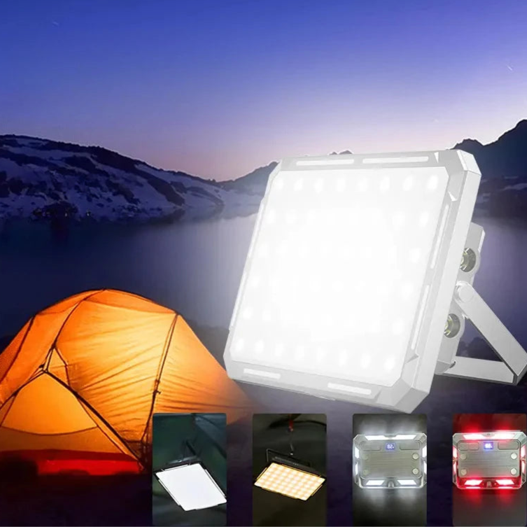 EcoBeam – Vandtæt og genopladelig LED campinglampe med hængekrog