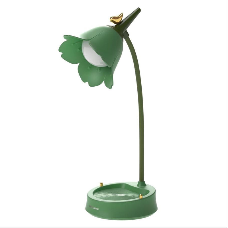 LumaPetal – Blomsterformet bordlampe med berøringsbetjening og bærbar lys i bløde pastelfarver