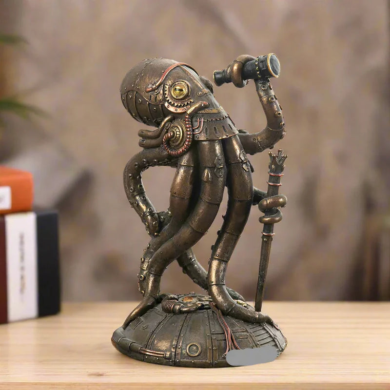 SteamMyst - Unik Steampunk Cthulhu blæksprutteskulptur til kunstneriske miljøer