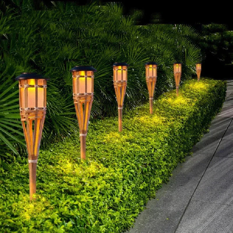 TorchGlow – Solcelledrevne Havelamper med Flammeeffekt LED