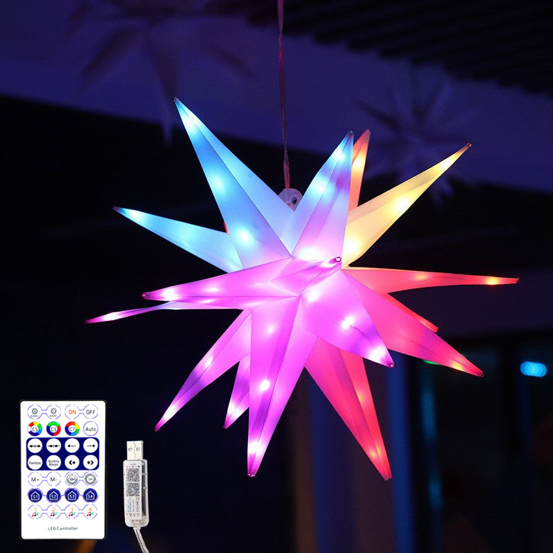 StarGlow – Musiksynkronisering RGB Stjernelys med fjernbetjening og USB-opladning