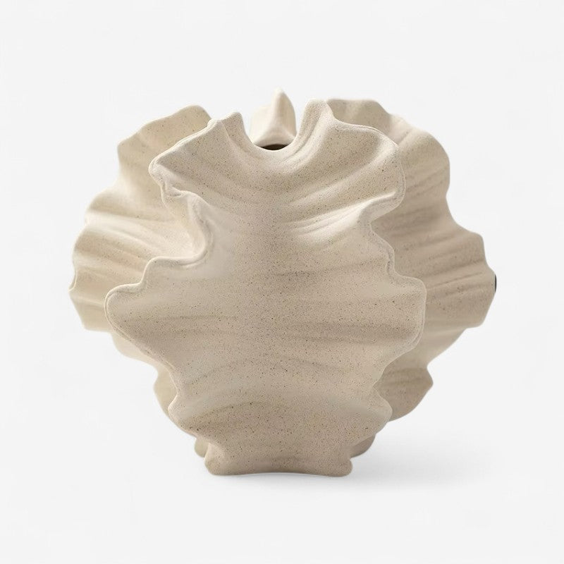 CurvaVase - Dekorativ blomster vase med bølget design