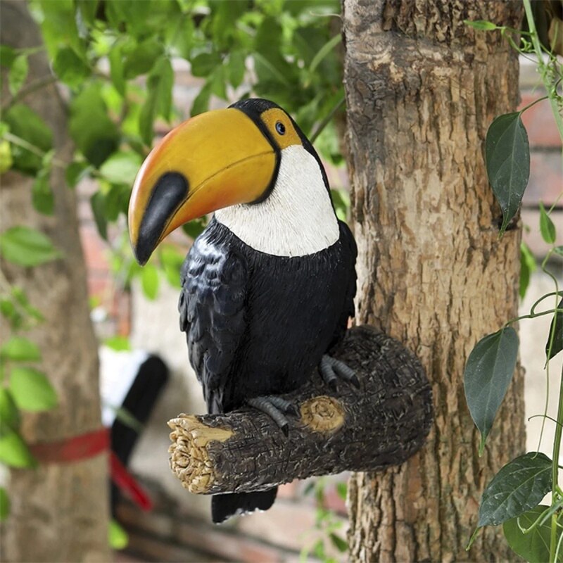 BirdCraft - Håndlavet Fuglestatue Til Have Og Udendørsindretning