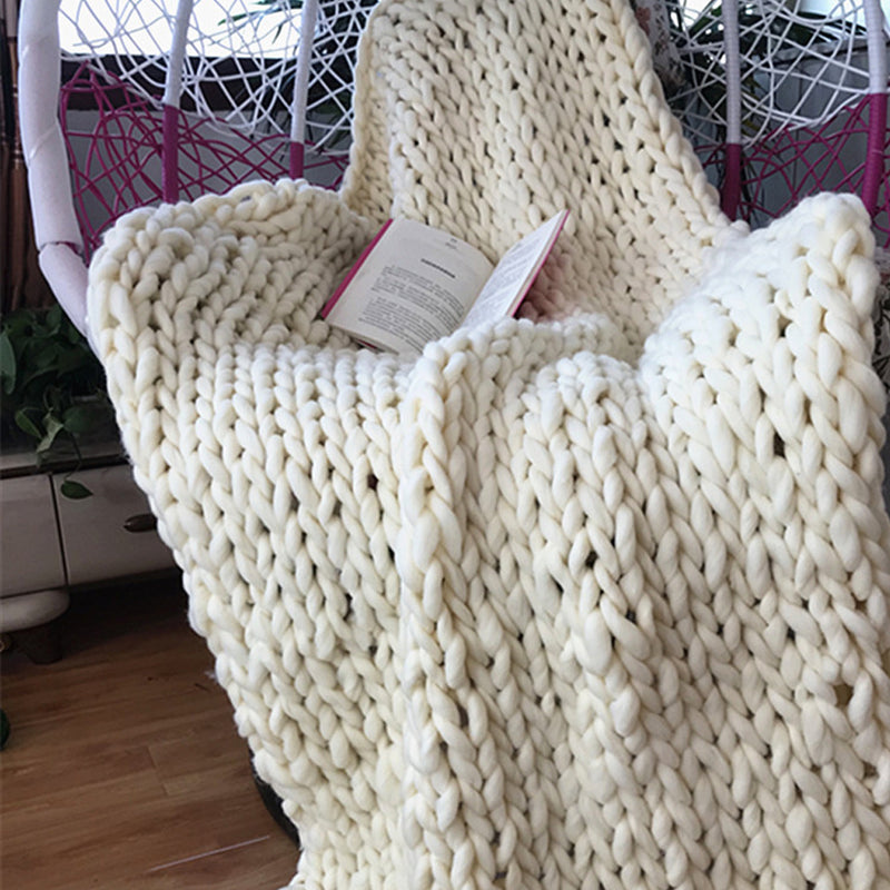 CozyWeave – Elegant plys tæppe med et tidløst tekstureret design