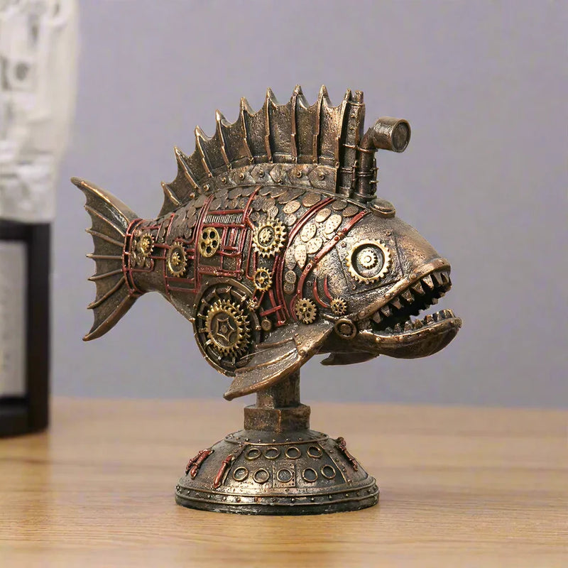 SteamMyst - Unik Steampunk Cthulhu blæksprutteskulptur til kunstneriske miljøer