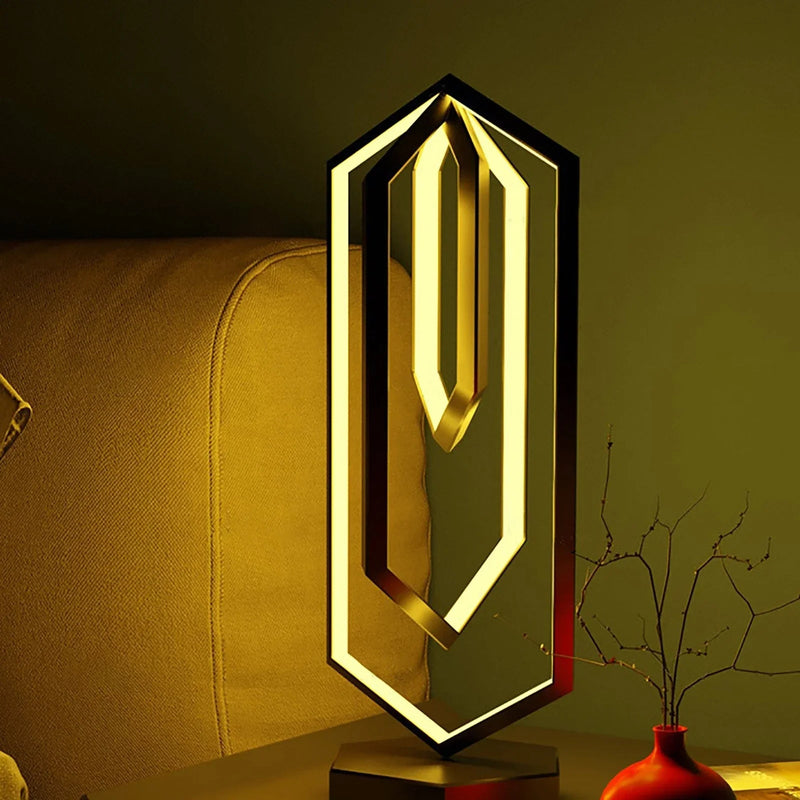 LumiHex - Moderne LED-bordlampe med touch-styring og brugerdefinerbare paneler
