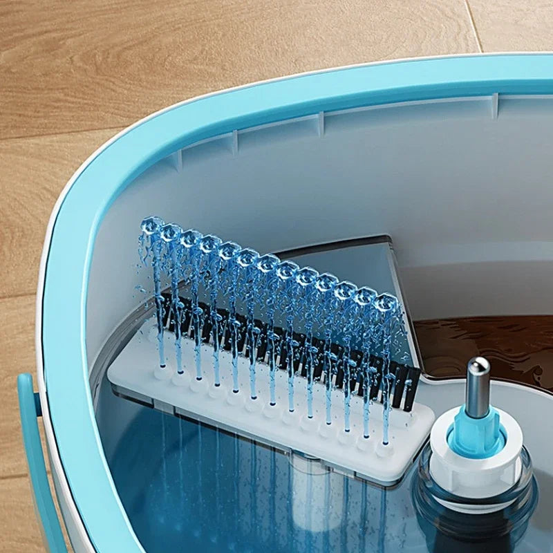 FreshFlo – 360° Roterende moppe og spandsæt med håndfrit vridesystem