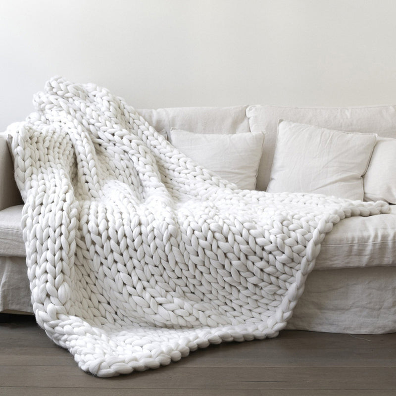 CozyWeave – Elegant plys tæppe med et tidløst tekstureret design