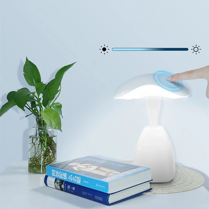 GlowMush – Moderne svampeformet lampe med berøringsdæmpning og blødt lys