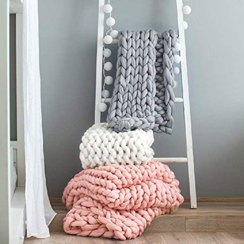CozyWeave – Elegant plys tæppe med et tidløst tekstureret design