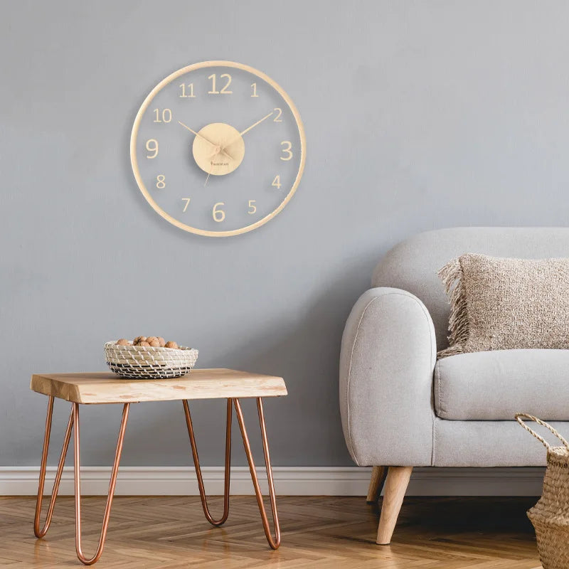 EcoTime - Minimalistisk vægur med naturinspireret charme