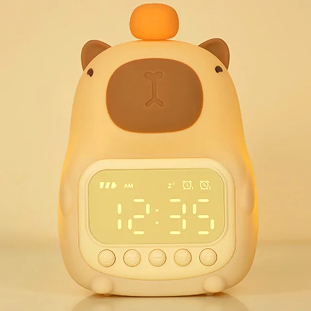CapaGlow – Adorabelt Kapybara Vækkeur med Sød og Funktionel Design