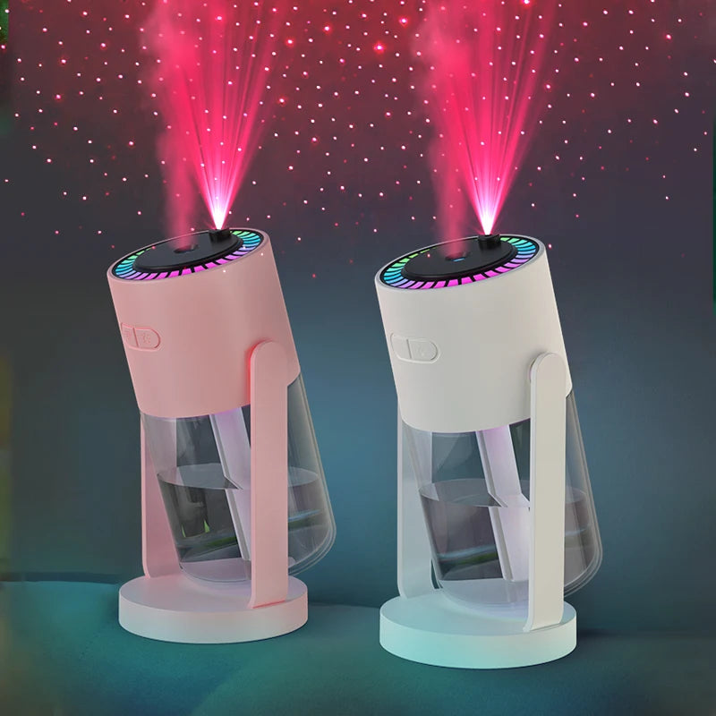 StarMist - 2 i 1  LED projektionsluftfugter med stjernehimmelprojektion