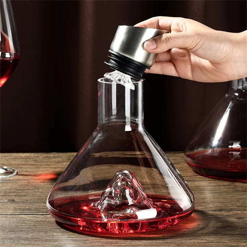 VinoVista - Kunstnerisk bordvinkaraffel med markant form