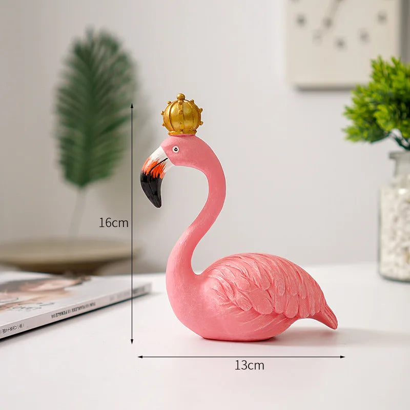 GraceFlame – Dekorativ flamingofigur med elegant positur til hjemmets accenter