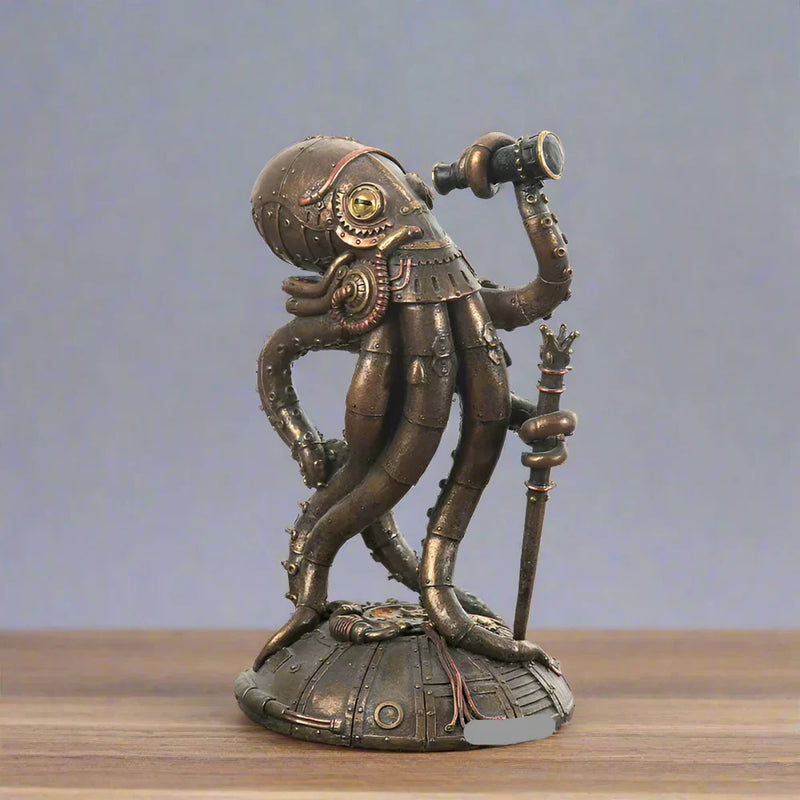 SteamMyst - Unik Steampunk Cthulhu blæksprutteskulptur til kunstneriske miljøer