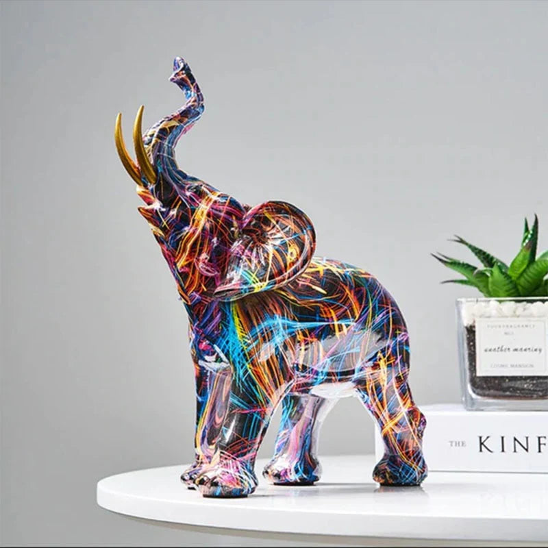 PrismArt - Vibrant Resin Sculpture til at Forhøje Din Indretning