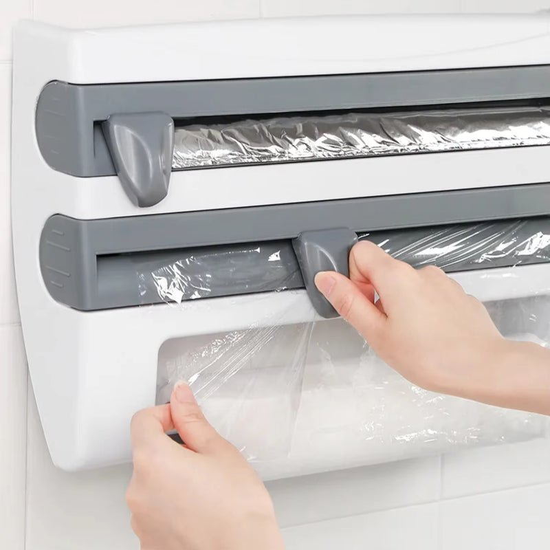 SpaceSaver – Vægmonteret husholdningsfilmholder til moderne køkken