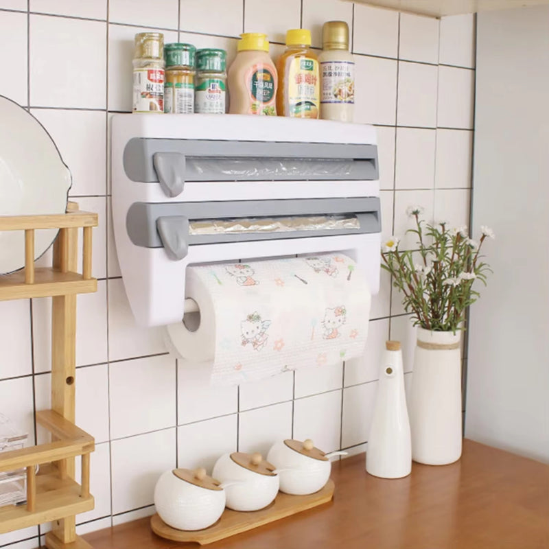 SpaceSaver – Vægmonteret husholdningsfilmholder til moderne køkken