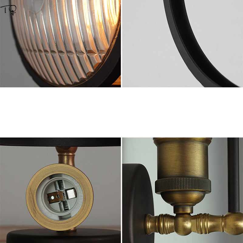AuraGlow - Industriel væglampe med minimalistisk design til moderne interiør