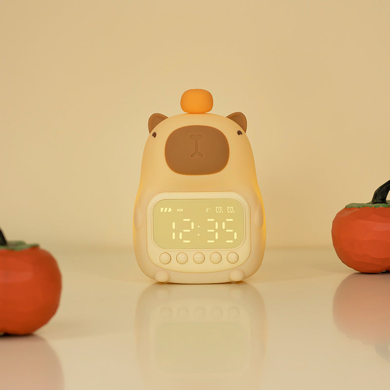 CapaGlow – Adorabelt Kapybara Vækkeur med Sød og Funktionel Design