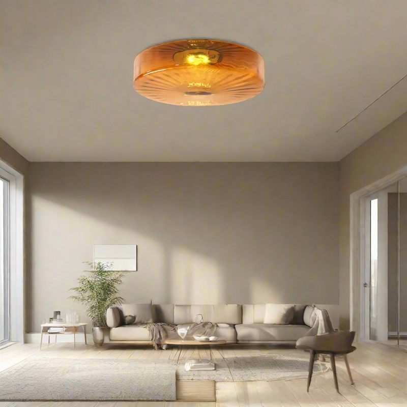 RadiantAura – Sunburst glasloftslampe til elegant belysning og stilfuld indretning