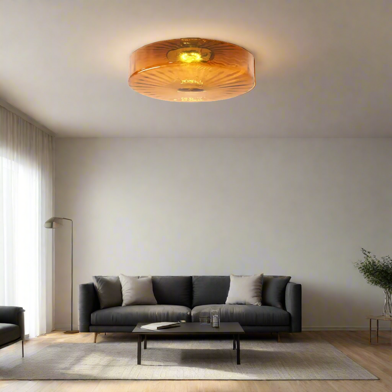 RadiantAura – Sunburst glasloftslampe til elegant belysning og stilfuld indretning
