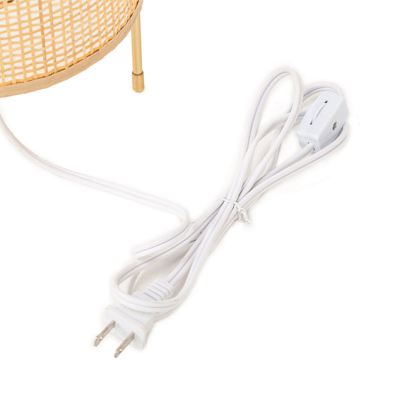 EcoGlow - Vintage Inspireret Bambus bordlampe Til Justerbar Belysning