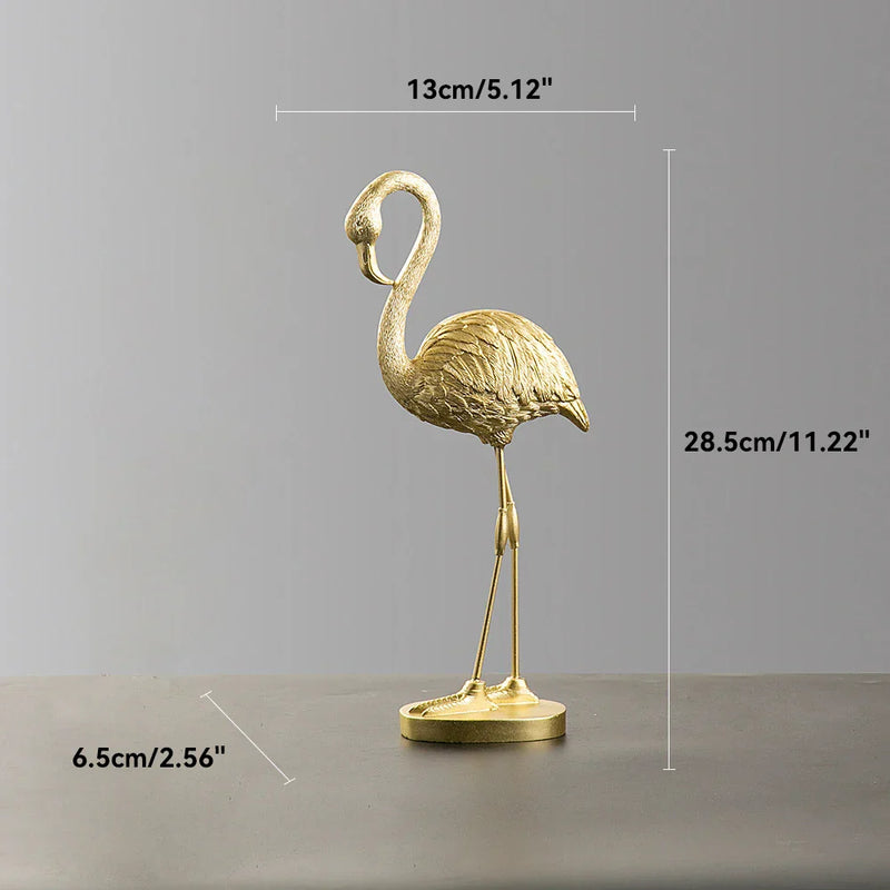 GraceFlame – Dekorativ flamingofigur med elegant positur til hjemmets accenter
