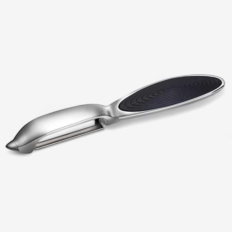 PeelEase - Multifunktionel Skræller med Ergonomisk Håndtag og Skarp Klinge