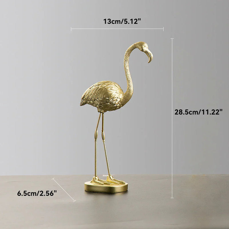 GraceFlame – Dekorativ flamingofigur med elegant positur til hjemmets accenter