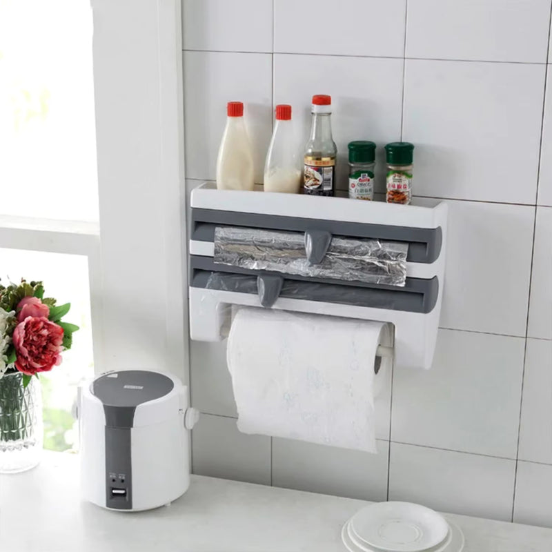 SpaceSaver – Vægmonteret husholdningsfilmholder til moderne køkken