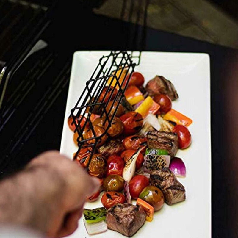 GrillMaster – Spyd- og Kurvesæt til Nem Grilning af Grøntsager