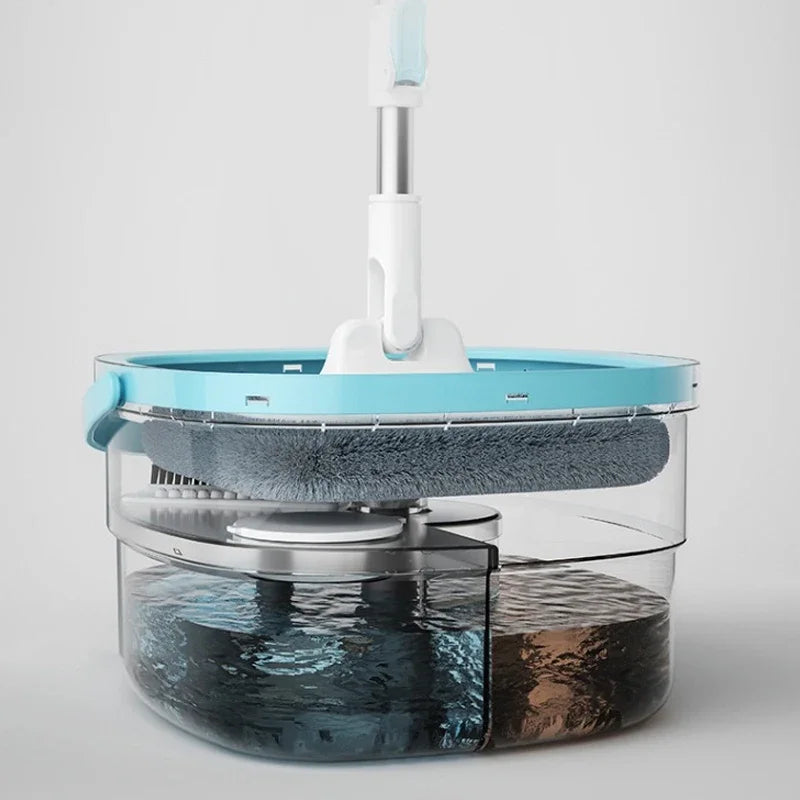 FreshFlo – 360° Roterende moppe og spandsæt med håndfrit vridesystem