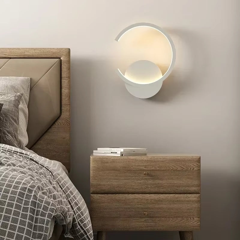 EliteWare - Moderne LED-væglampe med minimalistisk cirkulært design