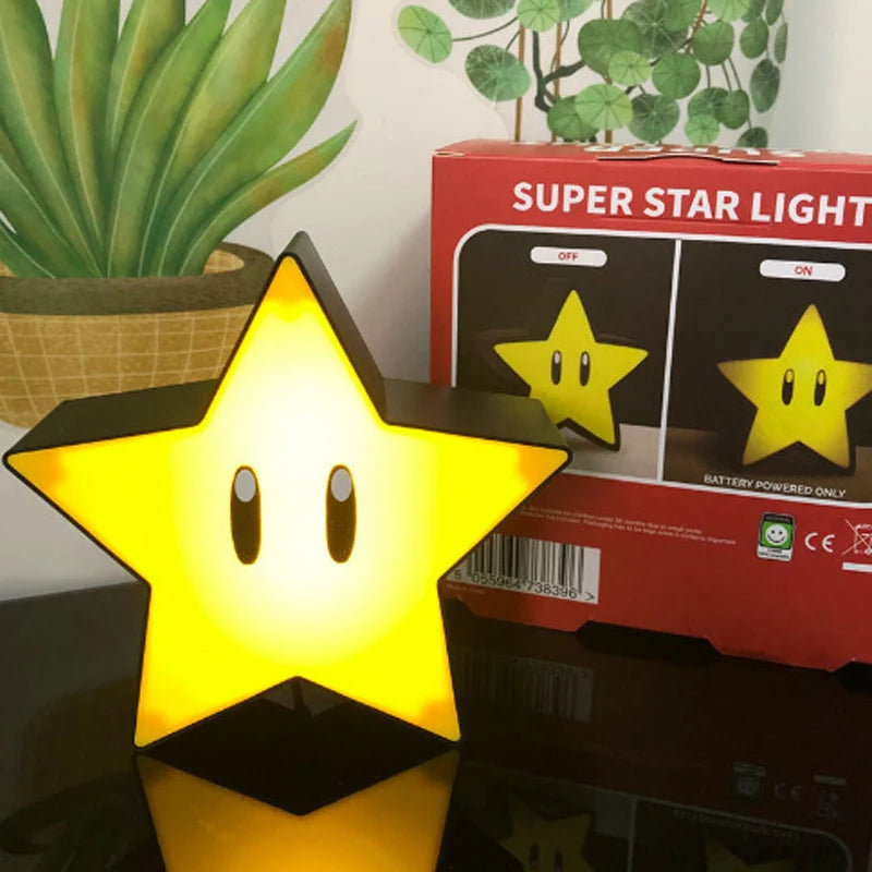 StarGlow – Retro Stjerneformet Sengelampe med Varmt Skær