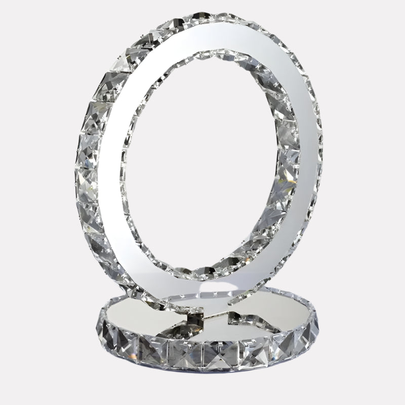 GlowHeart – Hjerte- og cirkulære designlamper med funklende krystaller til elegant indretning