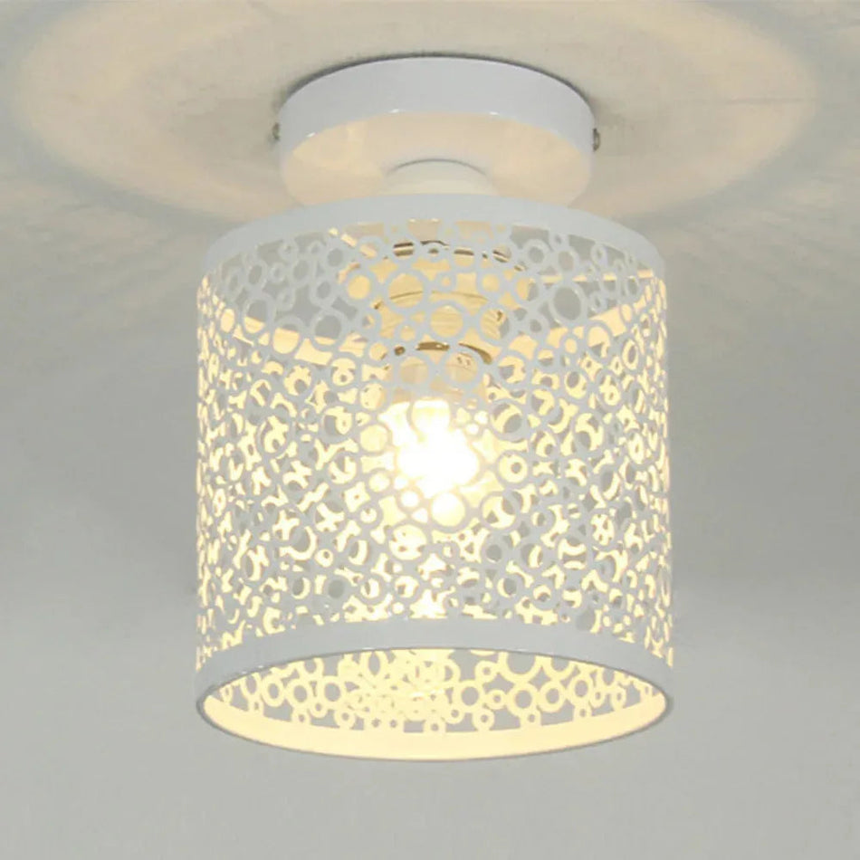 RetroGlow - Industriel Cage Loftslampe med Vintage Open-Frame Design