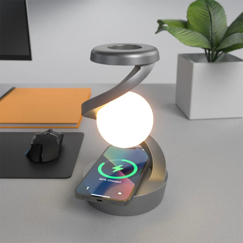 IllumiCharge - Moderne 3D LED lampe med opladningsfunktion